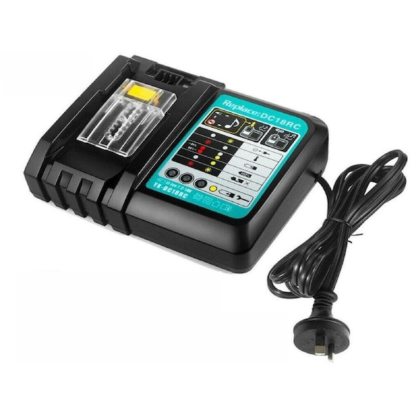 DC18RC 18V Lithium-Ion Battery Charger AU Plug for Makita BL1830 BL1860B BL1850