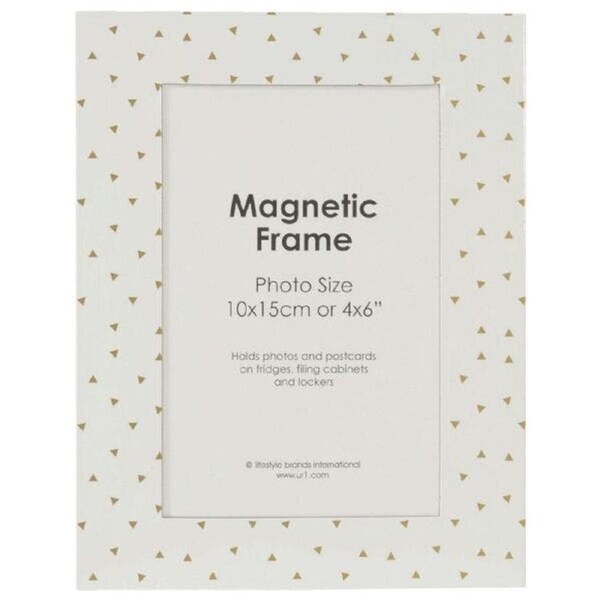 UR1 Photo Magnet 4x6 White/Gold triangle in PDQ