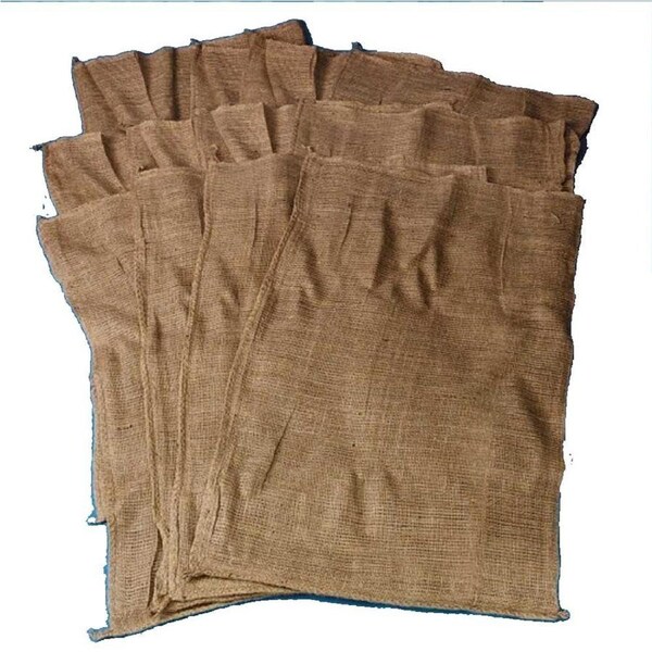 Hessian Potato Sacks - Set of 12.
