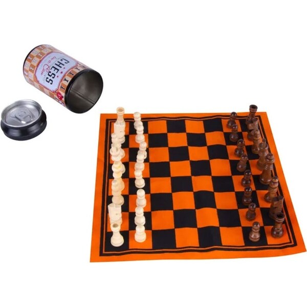 Chess 20cm Travel Board Game In a Can 5y+ Kids/Children Family Activity Play