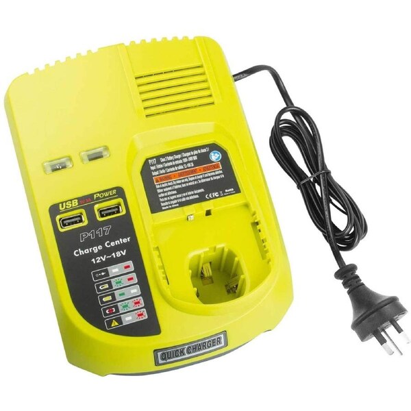 Charger for Ryobi 12V 18V P117 Power One+ Plus Li-ion Ni-MH & Ni-Cd Battery