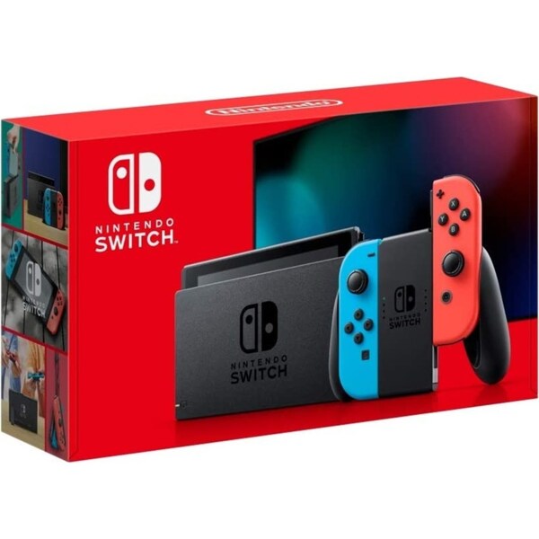 Nintendo Switch Neon Blue and Red Joy-Con Console