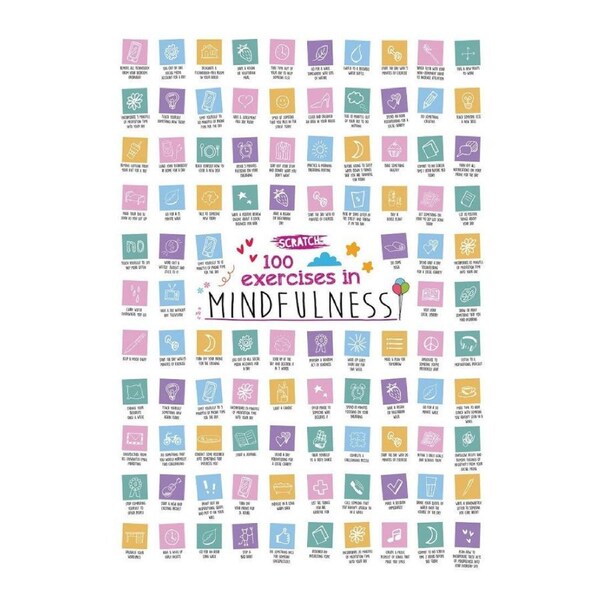 Scratch Poster - 100 Exercises in Mindfulness