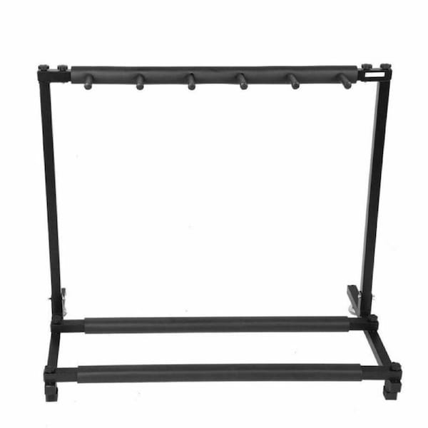 Metal Padded Foam Stylish Guitar Stand Fits 5 Guitars Tidy Storage Display Rack