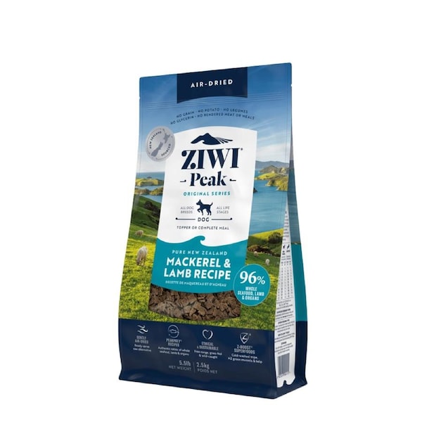 ZIWI PEAK Dog Air Dried Mackerel & Lamb - 2.5kg