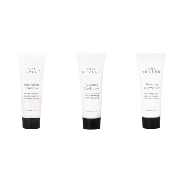 Pure Revere Shampoo, Conditioner & Body Wash Pack 150 Pieces