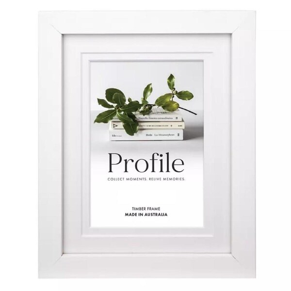 Profile - Elegant Deluxe 6x8/8x12" Photo Frame - White