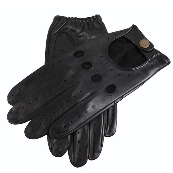 DENTS Premium Kangaroo Leather Unlined Driving Gloves Mens Winter Gift - Black X-Large