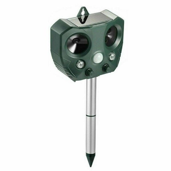 Solar Ultrasonic Animal & Pets Repeller Motion Sensor Bird Rat Possum Repellent