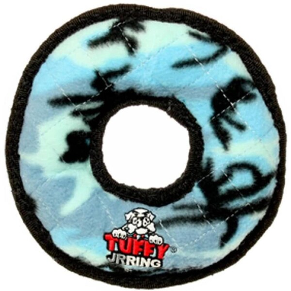 Blue Camo Ring Dog Toy Tuffy Jr 17cm x 2.5cm