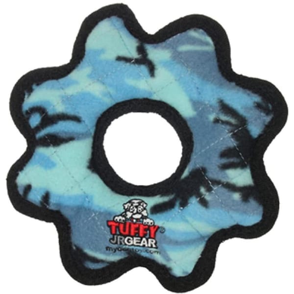Gear Ring Camo Blue Tuffy Jr Dog Toy 20cm x 20cm x 5cm