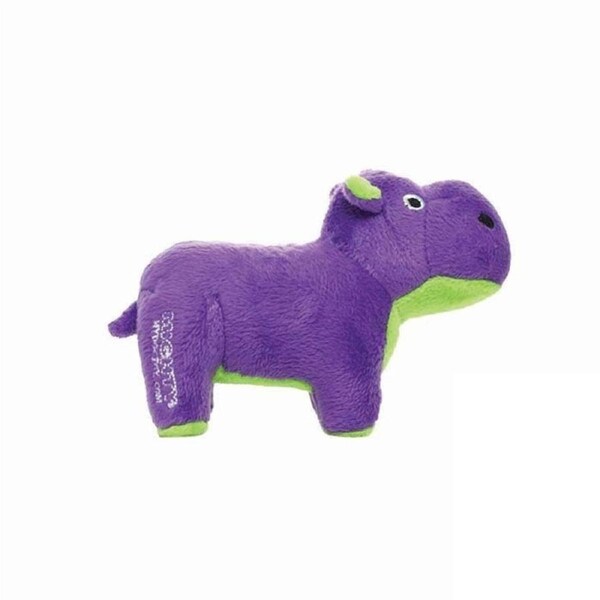 Jr Herb The Hippo Purple Tuffy Mighty Safari Dog Toy 15cm x 10cm x 7.5cm