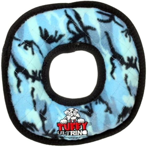 Ultimates Ring Camo Blue Tuffy Dog Toy 27cm x 5cm