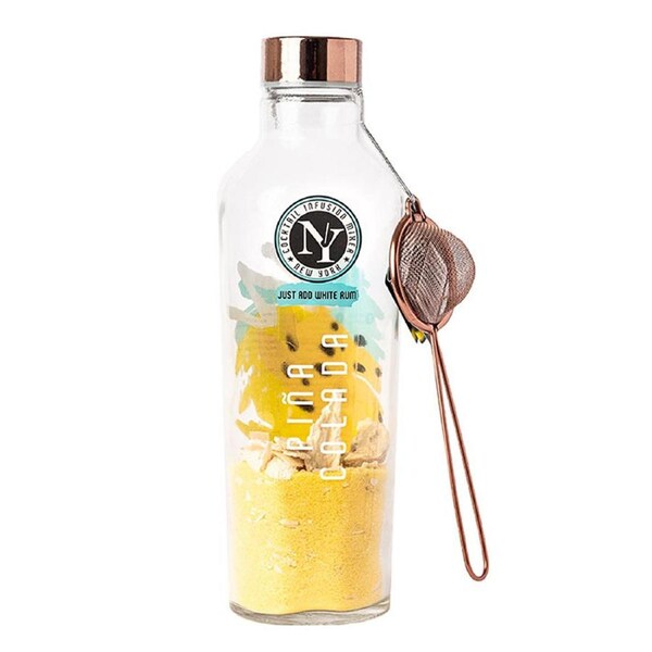 New York Cocktail Infusion Mixer Pina Colada Bottle 120g w/ Sieve for White Rum