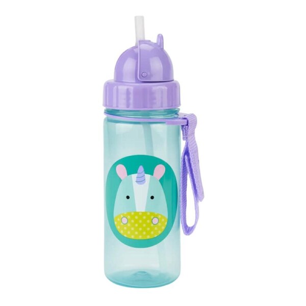 Skip Hop Zoo PP Straw Bottle 390ml - Unicorn