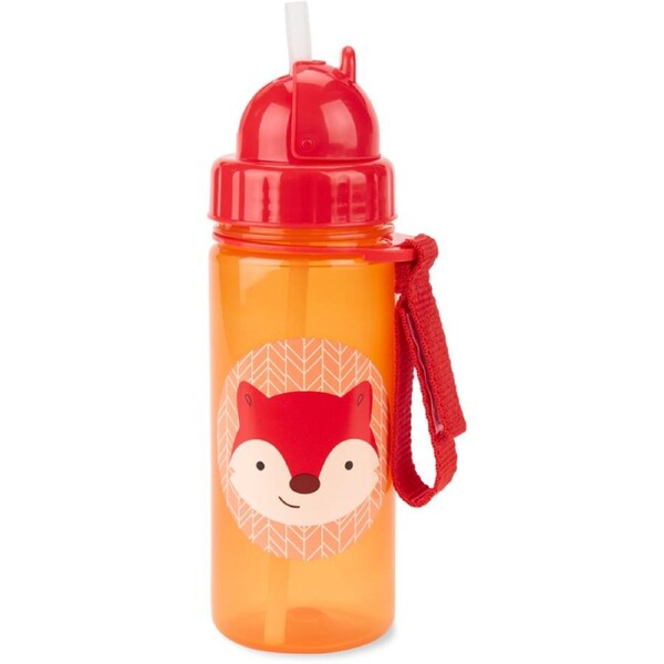 Skip Hop Zoo PP Straw Bottle 390ml - Fox