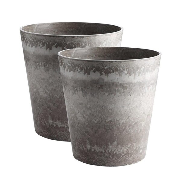 Plant pot Riviera Grey Stone Circular main image 0
