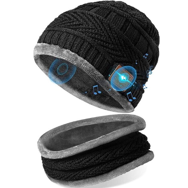 Wireless Bluetooth Musical Knitted Wearable Washable Hat Beanie