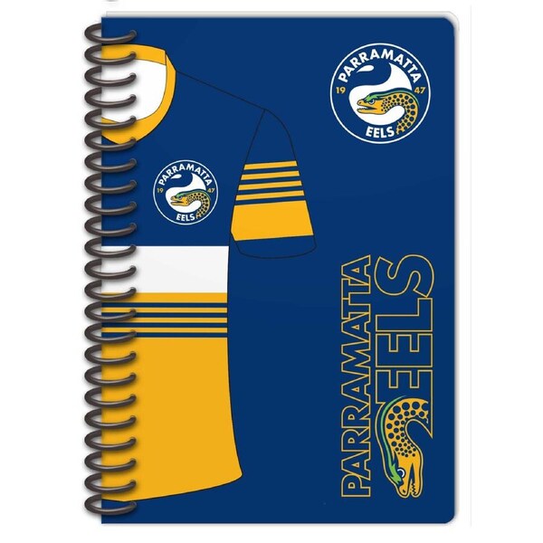 Parramatta Eels NRL Set of 2 Notebooks (A5 120 Page Notebook Notepad)