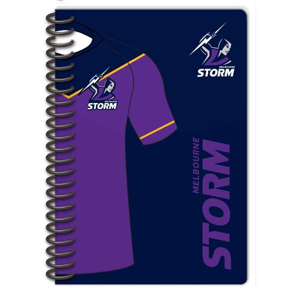Melbourne Storm NRL Set of 2 Notebooks (A5 120 Page Notebook Notepad)