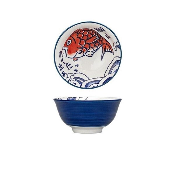 Ceramic Koi Carp 15cm Donburi Bowl
