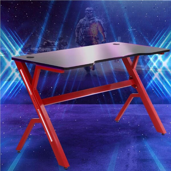 Levede Gaming Desk Table Desktop PC Computer Desks Racing Laptop Home 120X60cm