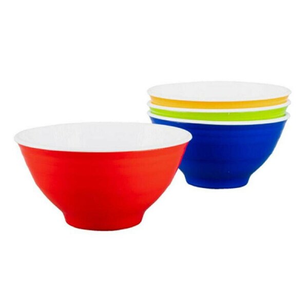 Ozoffer High Quality Coloured Cups & Bowls Reusable Lightweight Durable Party