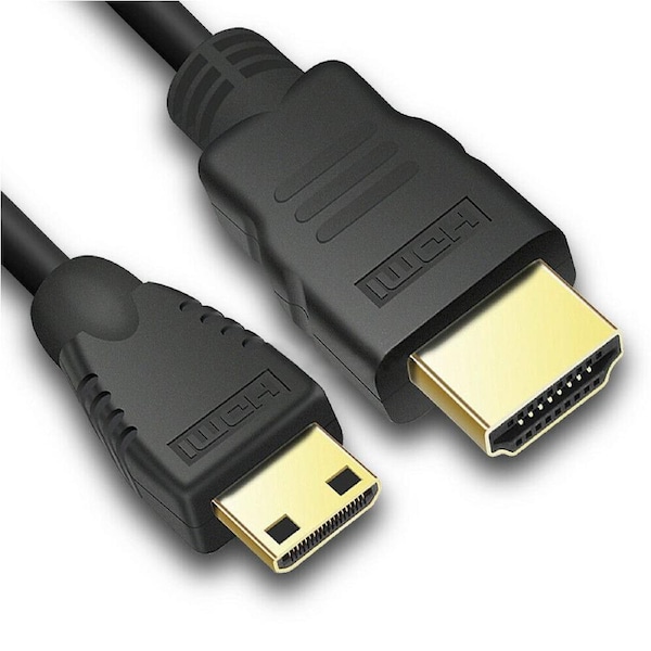 Ozoffer 2M Mini HDMI to HDMI Cable V1.4 3D with Ethernet HD 1080p Tablet Smart Phone