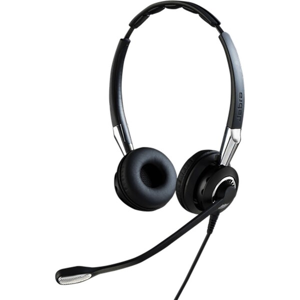 Jabra Corded Biz 2400 II Duo QD Wired Headset w/Noise-Cancelling Microphone