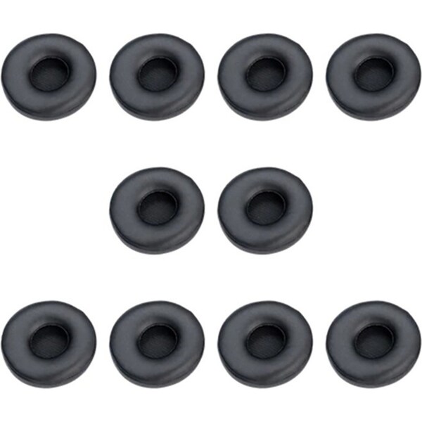 10pc Jabra Leatherette Ear Cushions For Engage 65/75 Stereo Headset Accessory BK