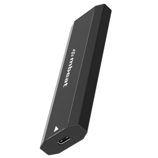 Mbeat Elite 10Gbps USB-C Male To M.2 SSD Female High Speed Enclosure Case Black