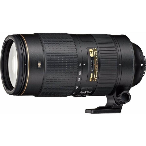 Nikon AF-S 80-400mm f/4.5-5.6G ED VR Telephoto Lens w/ Lens Hood