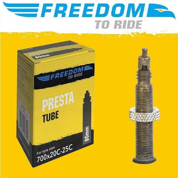 4 X Freedom 700 X 20/25C 80Mm Presta Valve Road Bike Tube