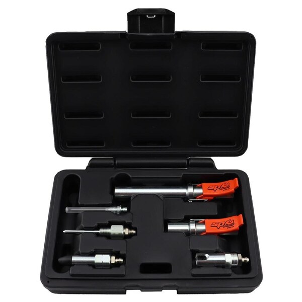 SP Tools 6 Piece Grease Gun Quick-Release Coupler and Accessory Kit - SP65140