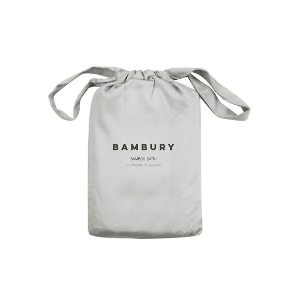 Bamboo Satin Pillowcases Silver