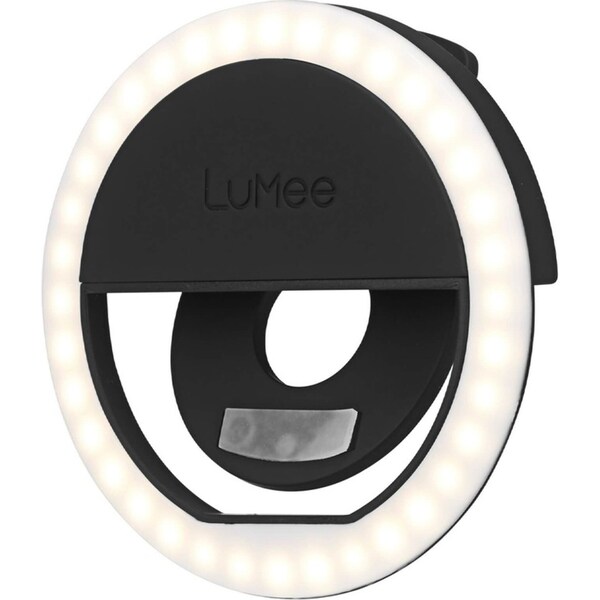 Case-Mate Rechargeable LED Lumee Studio Phone/Tablet Clip Selfie Ring Light BLK