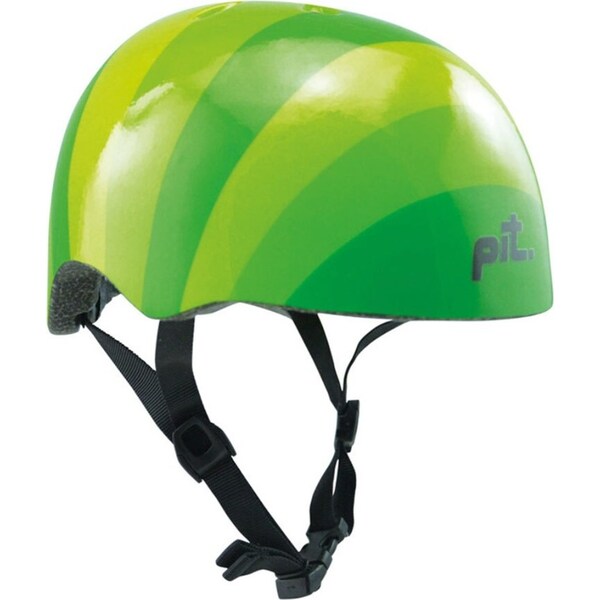 Pit Bicycle/Bike Inlaid Strap Helmet X-Small for 50-54cm Kids Stripes Green