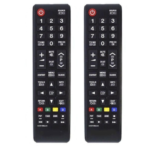 2pcs Replacement for Samsung Smart TV LED Remote Control AA59-00602A /AA5900602A