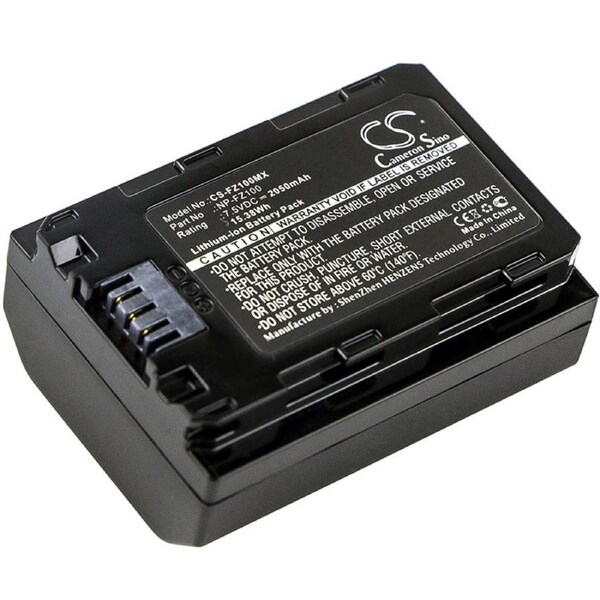 Replacement NP-FZ100 Battery for Sony Alpha a6600/a7 a7R a7S III IV/a7C/A9 II/ILCE-7M3K ILCE-7RM3 ILCE-7RM4 ILCE-7SM3 ILCE-9M2 ILCE-6600M Camera