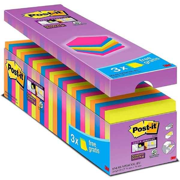 Post-It Notes 654-SUC Pack of 5