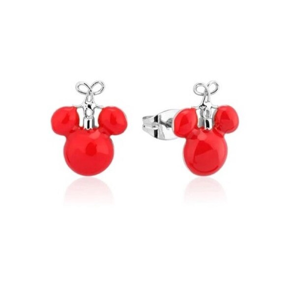 Couture Kingdom - Disney - Mickey Mouse Bauble Stud Earrings White Gold