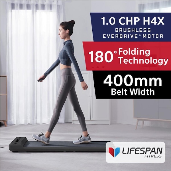 Lifespan Fitness WalkingPad™ M2 Treadmill Under Desk Treadmill 180° Fully Foldable for Convenient Storage 6km/h