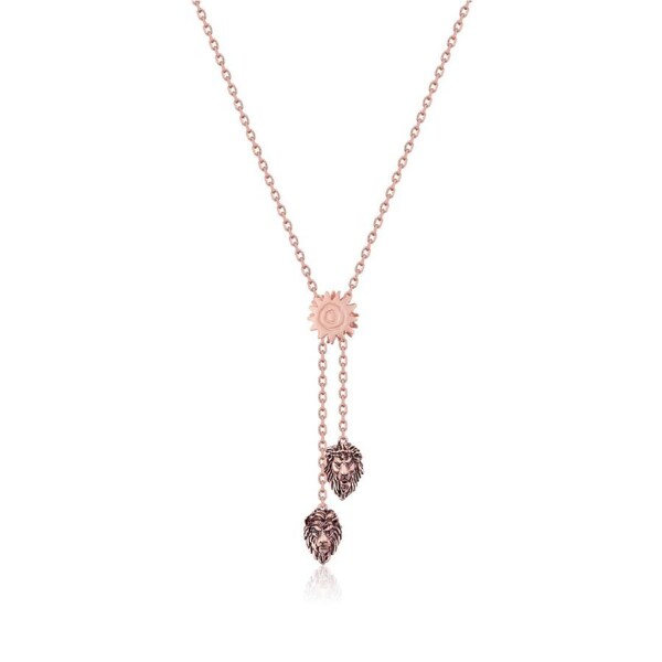 Couture Kingdom - Disney - The Lion King Simba Vs Scar Necklace Rose Gold
