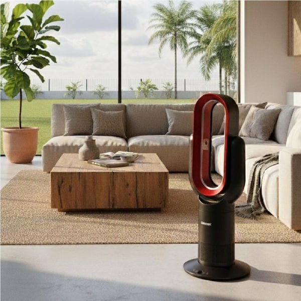 Spector Bladeless Fan Heater Airflow 28'' Timer Remote Control Oscillating Low DB