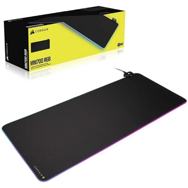 Corsair MM700 RGB Extended Mouse Pad 930mm x 400mm, ICUE, Dynamic Three Zone RGB [CH-9417070-WW]