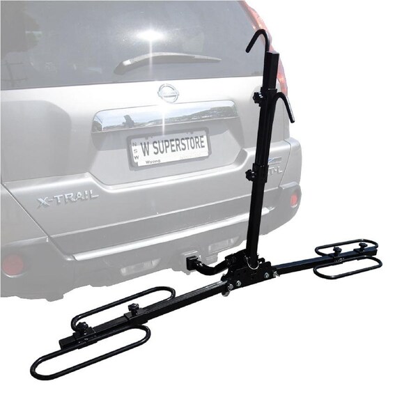 Hitch 2 Bicycle Rack - Towbar Mounted Road Mountain Bike Carrier Foldable
