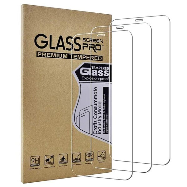 StylePro, 3 pack tempered Glass Screen Protector for Apple iPad 7th, 8th & 9th generation 10.2"