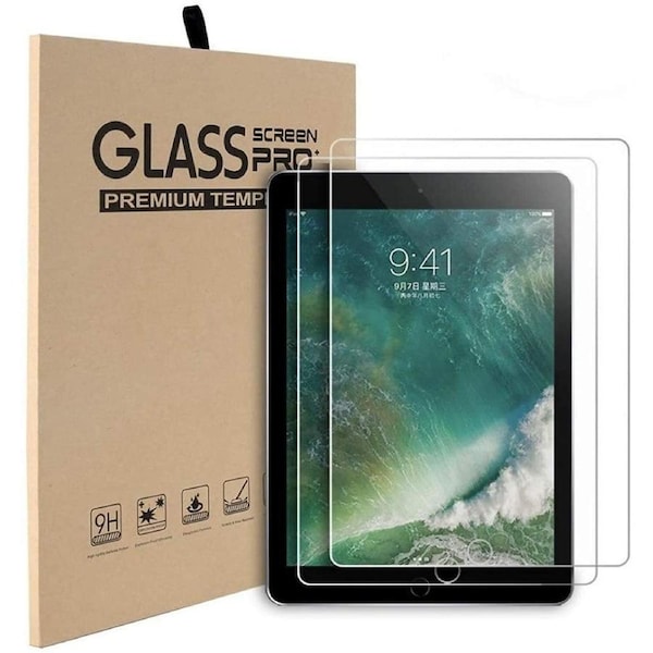 StylePro, double pack tempered Glass Screen Protector for Apple iPad 7th, 8th & 9th generation 10.2".