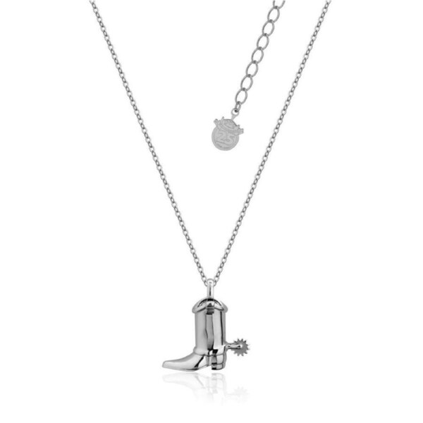 Couture Kingdom - Disney - Toy Story Woody Boot Necklace White Gold