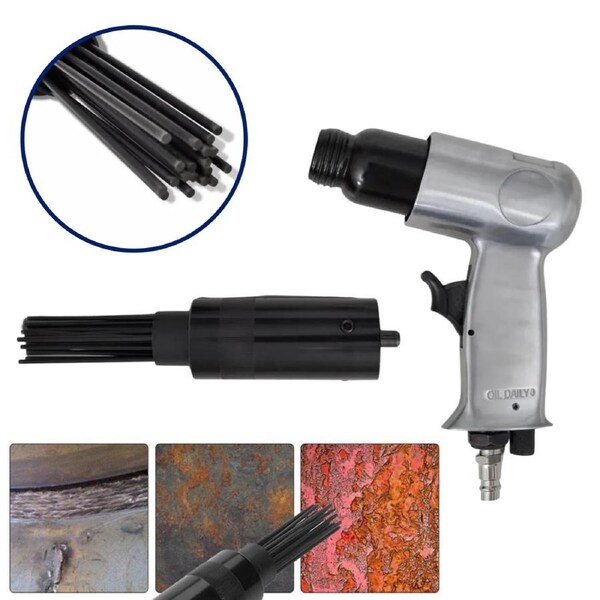 19 Pin Needle Scaler Pneumatic Air Gun Pistol Air Tool Rust Remove Deburring AU